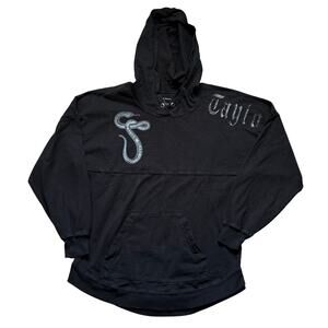 Taylor Swift Reputation Tour Snake Pullover Spirit Jersey Hoodie Black XS
